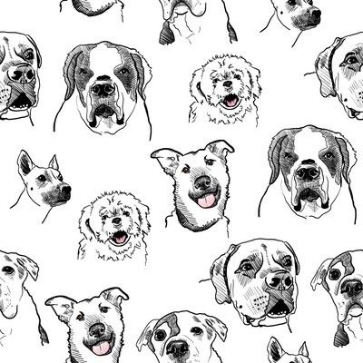 Golden Doodle dog breed must have dog art pet portrait animal fur baby  illustration florals dog gift Art Print by PetFriendly