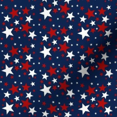 Red White and Blue Stars