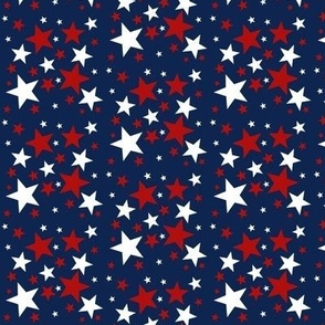 Red White and Blue Stars