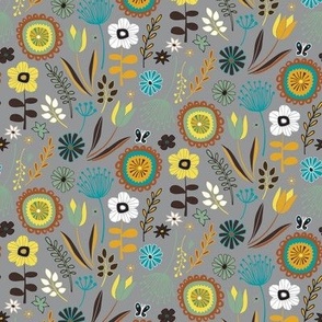 Meadow - grey and yellow