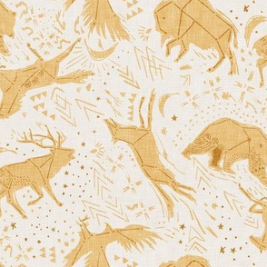 Animal Constellations (cream) MED 