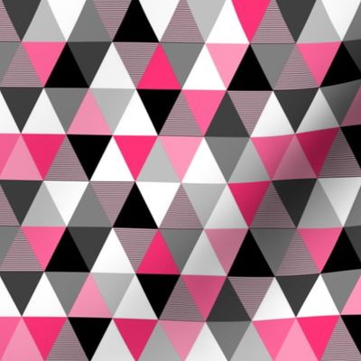 MULTICOLOR TRIANGLES • New Wave Pink