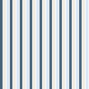 Stripes - Blue |Greige | Pale Blue | White (Large)