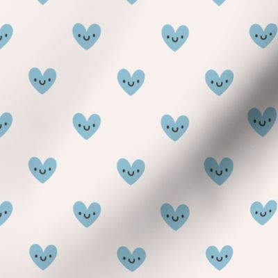 Cute blue hearts