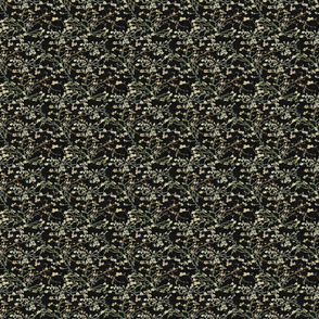 TINY Van Gogh Almond Blossom Wallpaper Black Green