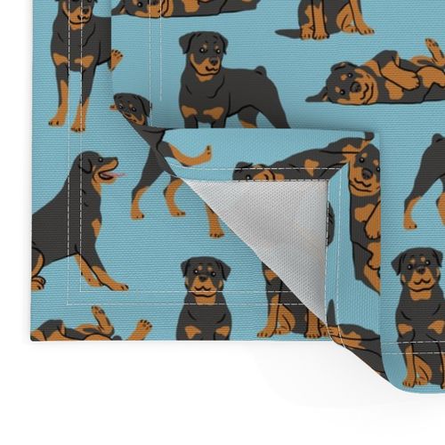 Rottweilers - Large - Light Blue