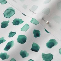 Emerald painterly spots - watercolor minimal stains for modern home decor bedding nursery wallpaper a101-7