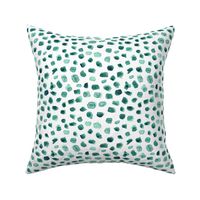 Emerald painterly spots - watercolor minimal stains for modern home decor bedding nursery wallpaper a101-7