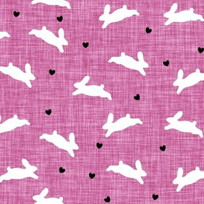 75-13 linen heart bunnies