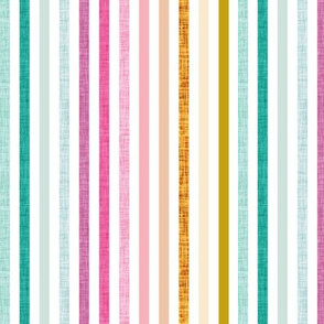 rotated 1/4" linen stripes // curry, white orange, butterscotch linen no. 2, orange ice, 75-13 linen, lychee, lipstick linen, neon pink linen, ionic linen, aqua, 130-6 linen, aqua linen