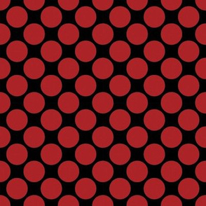 Polka dot .75in. red , black