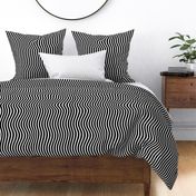 Monochrome Waves: Optical Swirls and Dynamic Curves, Black & White