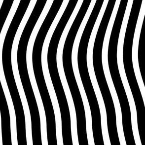 Monochrome Waves: Optical Swirls and Dynamic Curves, Black & White