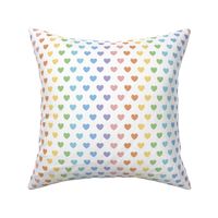 Rainbow Hearts | Pastel
