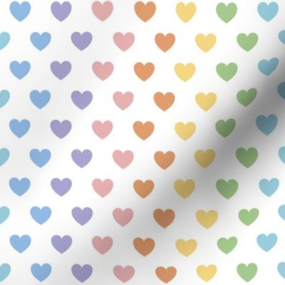 Rainbow Hearts | Pastel
