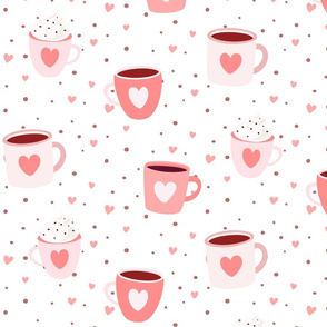 Cups and hearts