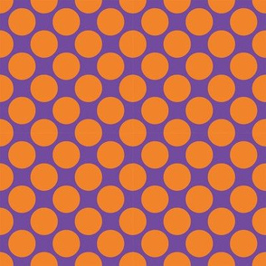 Polka Dot .75 in. purple, orange