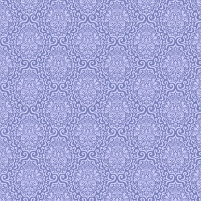 Fish Damask Periwinkle small
