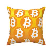 Bitcoin Symbol Cryptocurrency | Orange Ombre