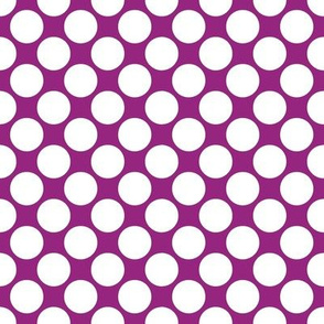 Polka Dot .75 in. purple, white