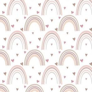 Pink Rainbows & Love Hearts - rainbows9