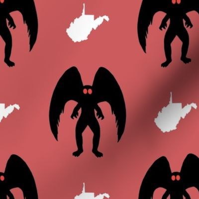 Deep Dusty Pink Mothman and WV