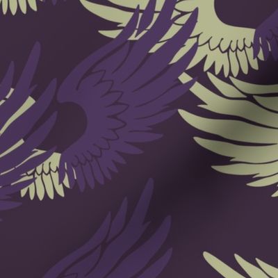 Heartwings: Purple, Beige