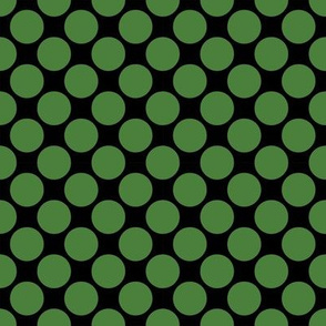 Polka Dot .75 in.  Green, Black 
