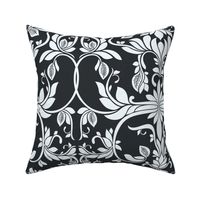 Ornate floral leaf pattern with a elegant vintage feel