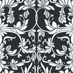 Ornate floral leaf pattern with a elegant vintage feel