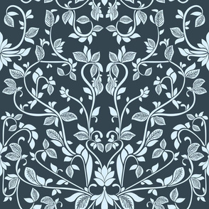 Ornate floral leaf design with a elegant vintage feel