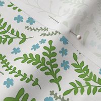 Floral Ferns - Spring Green