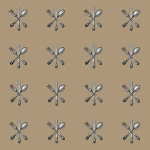 CUTLERY GRID - SILVERWARE COLLECTION (LATTE)