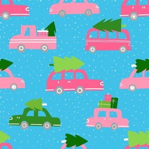 Bigger Festive Christmas Cars Gifts and Trees 