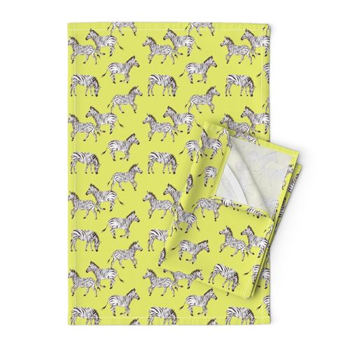 Zebras pattern yellow