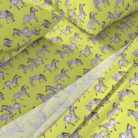 Zebras pattern yellow