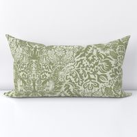 chess damask olive