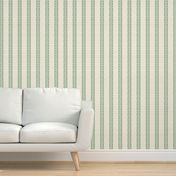 Berry Vine Stripe Blue and Green on Cream