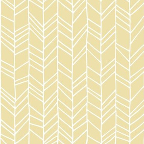 Crazy Chevron Herringbone (daffodil)