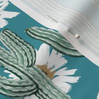 Saguaro Layered Floral - Lagoon Blue