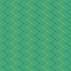 fish zig zag on green by rysunki_malunki