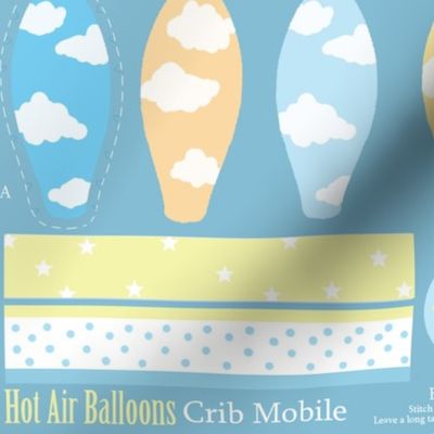 Hot Air Balloon Cloud Mobile