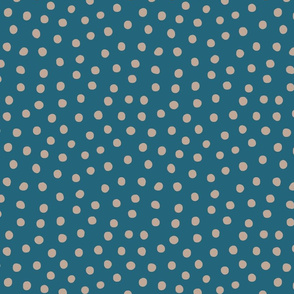 Dots on blue