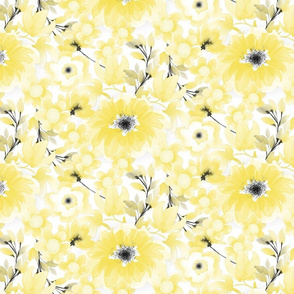 Illuminating Yellow Floral