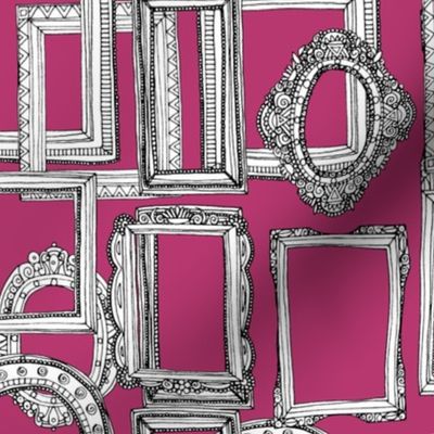 picture frames aplenty pink