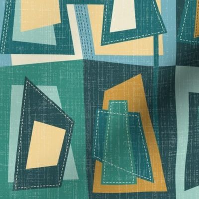 mid century cheater quilt