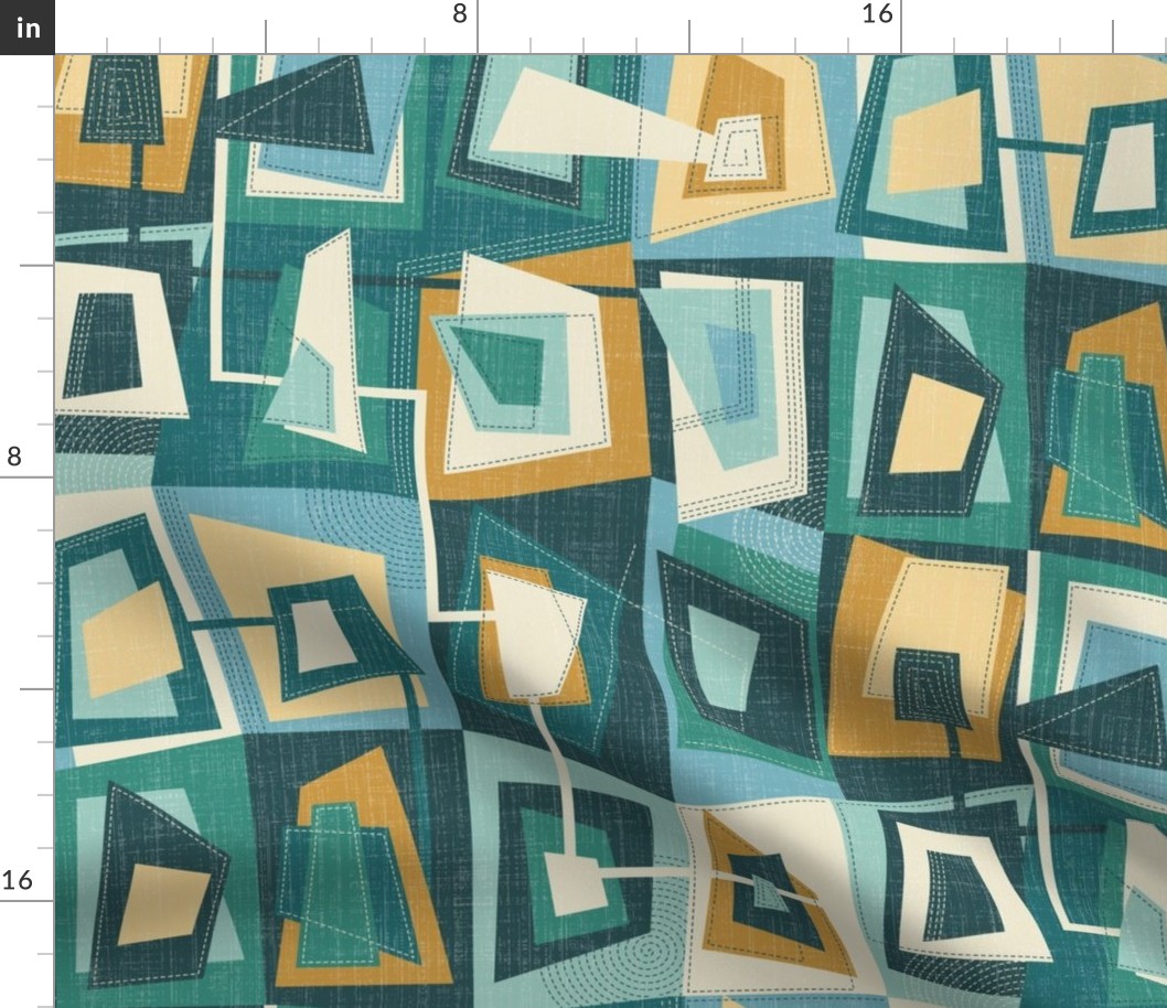 mid century cheater quilt