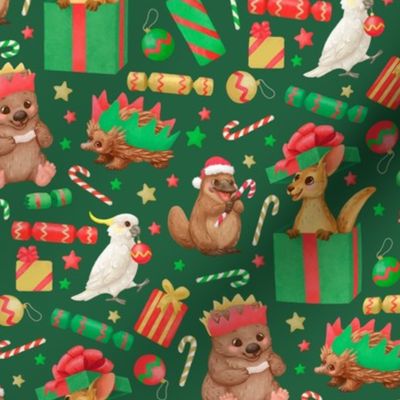 Cute_Christmas_Xmas_Clip_Art_Patterns_Forest