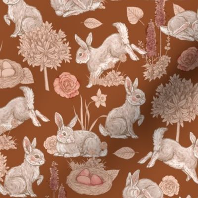 Country Bunnies - Terracotta