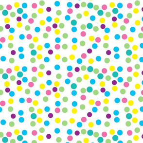 Cute Colorful retro dots pattern.